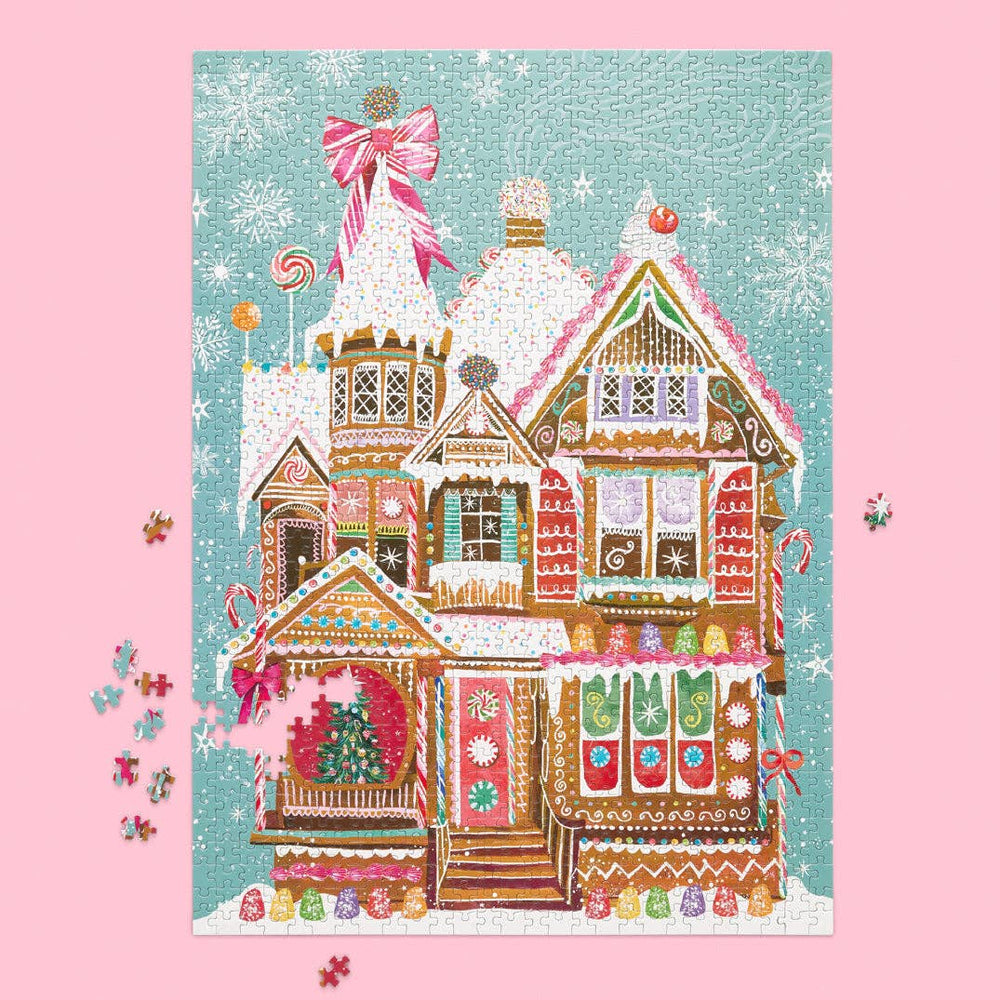 Gingerbread House 1000 Piece Jigsaw Puzzle | WerkShoppe - Jigsaw Puzzles - The Puzzle Center