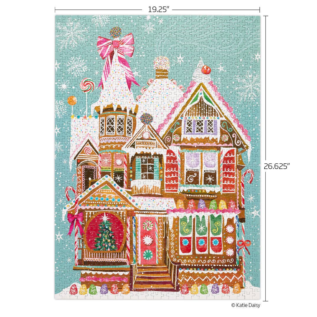 Gingerbread House 1000 Piece Jigsaw Puzzle | WerkShoppe - Jigsaw Puzzles - The Puzzle Center