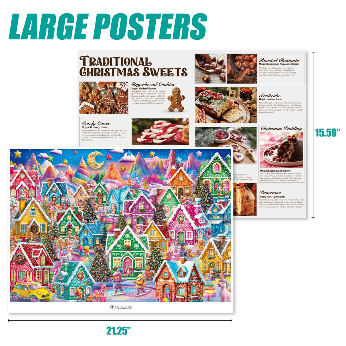 Gingerbread Village 1000 Piece Jigsaw Puzzle | Antelope Puzzle - Jigsaw Puzzles - The Puzzle Center