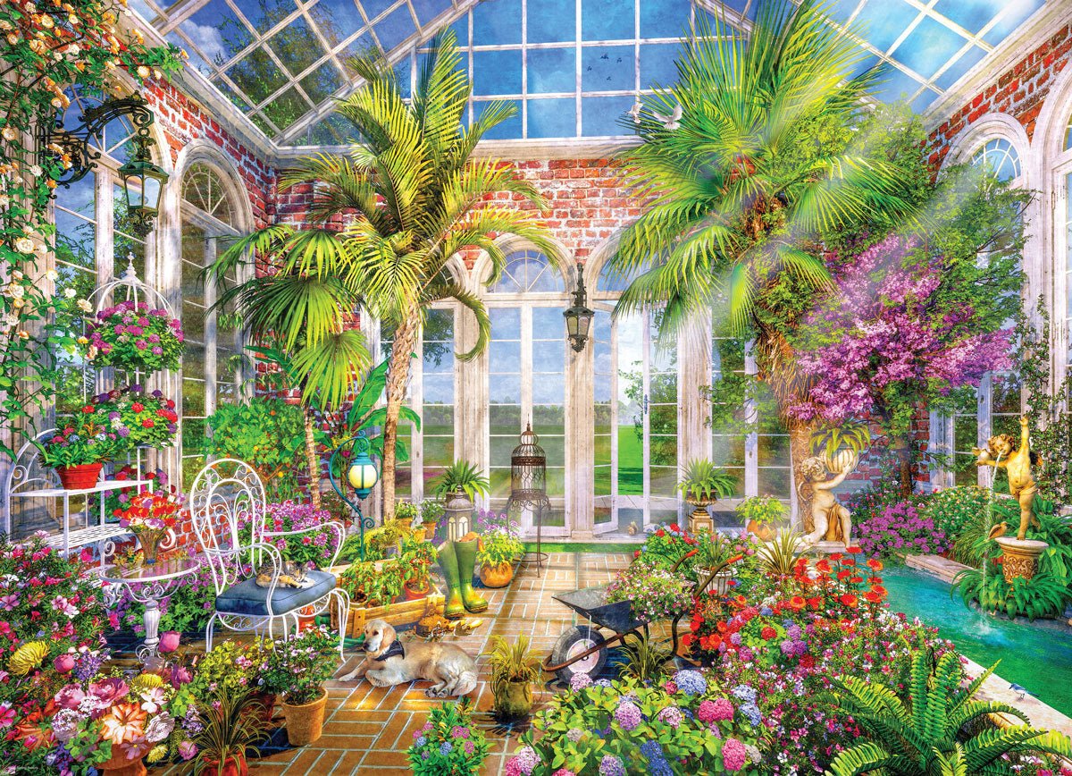 Glass Garden 1000 - Piece Puzzle by Eurographics - Eurographics - Jigsaw Puzzles - The Puzzle Center -