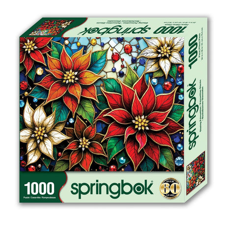 Glazing Poinsettias 1000 Piece Jigsaw Puzzle | Springbok Puzzles - Springbok Puzzles - Jigsaw Puzzles - The Puzzle Center