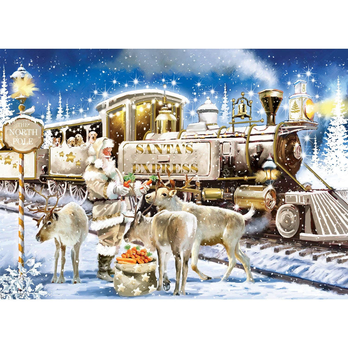 Glitter & Gold - The Gilded Train 1000 Piece Jigsaw Puzzle | Masterpieces Puzzles - Jigsaw Puzzles - The Puzzle Center