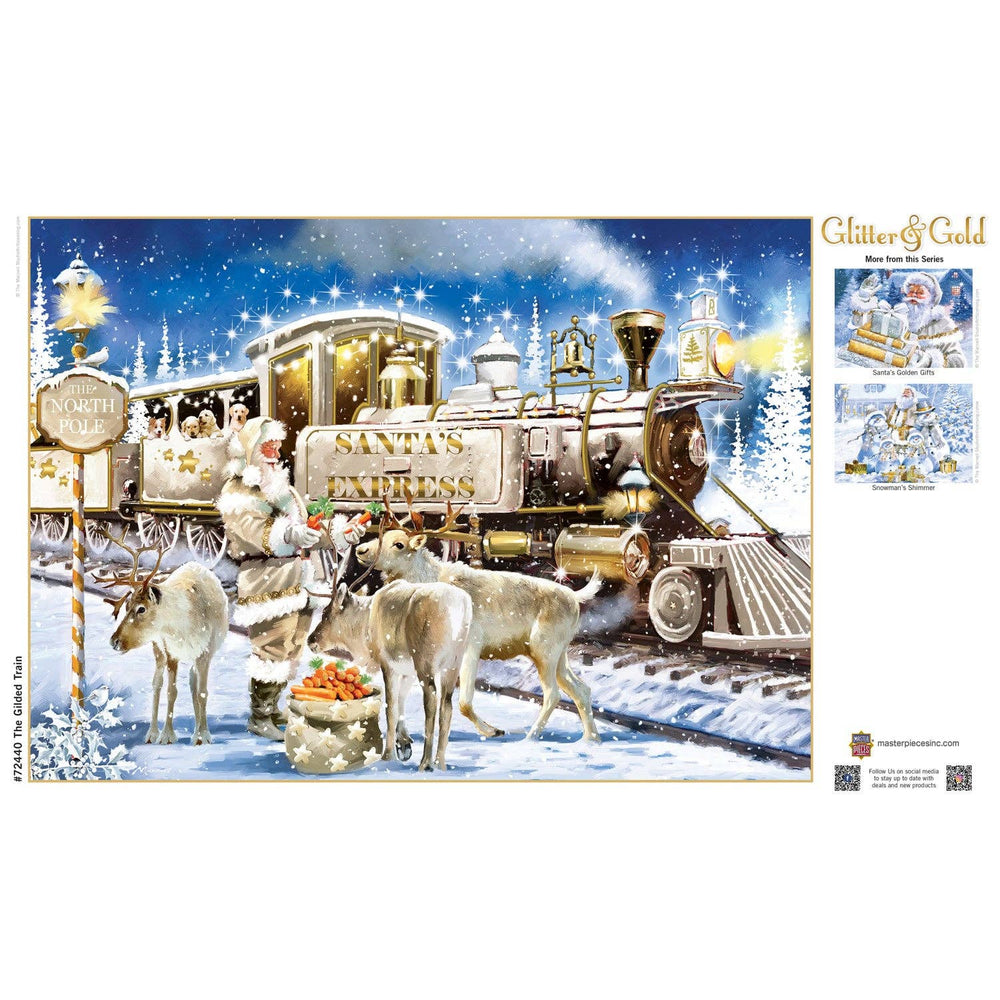 Glitter & Gold - The Gilded Train 1000 Piece Jigsaw Puzzle | Masterpieces Puzzles - Jigsaw Puzzles - The Puzzle Center
