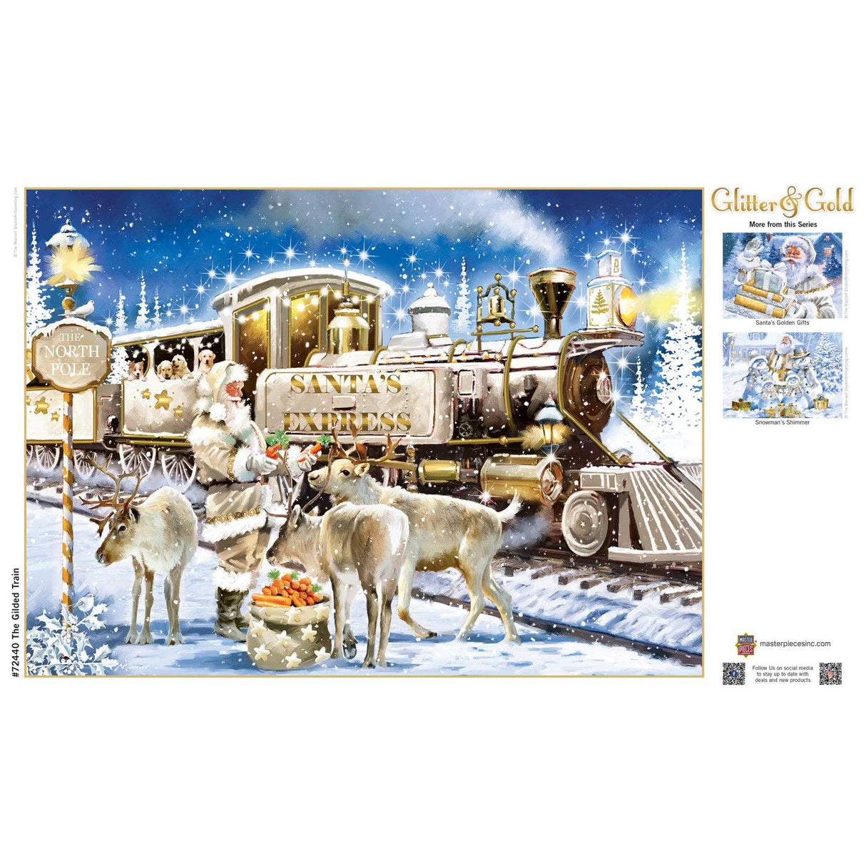 Glitter & Gold - The Gilded Train 1000 Piece Jigsaw Puzzle | Masterpieces Puzzles - Jigsaw Puzzles - The Puzzle Center