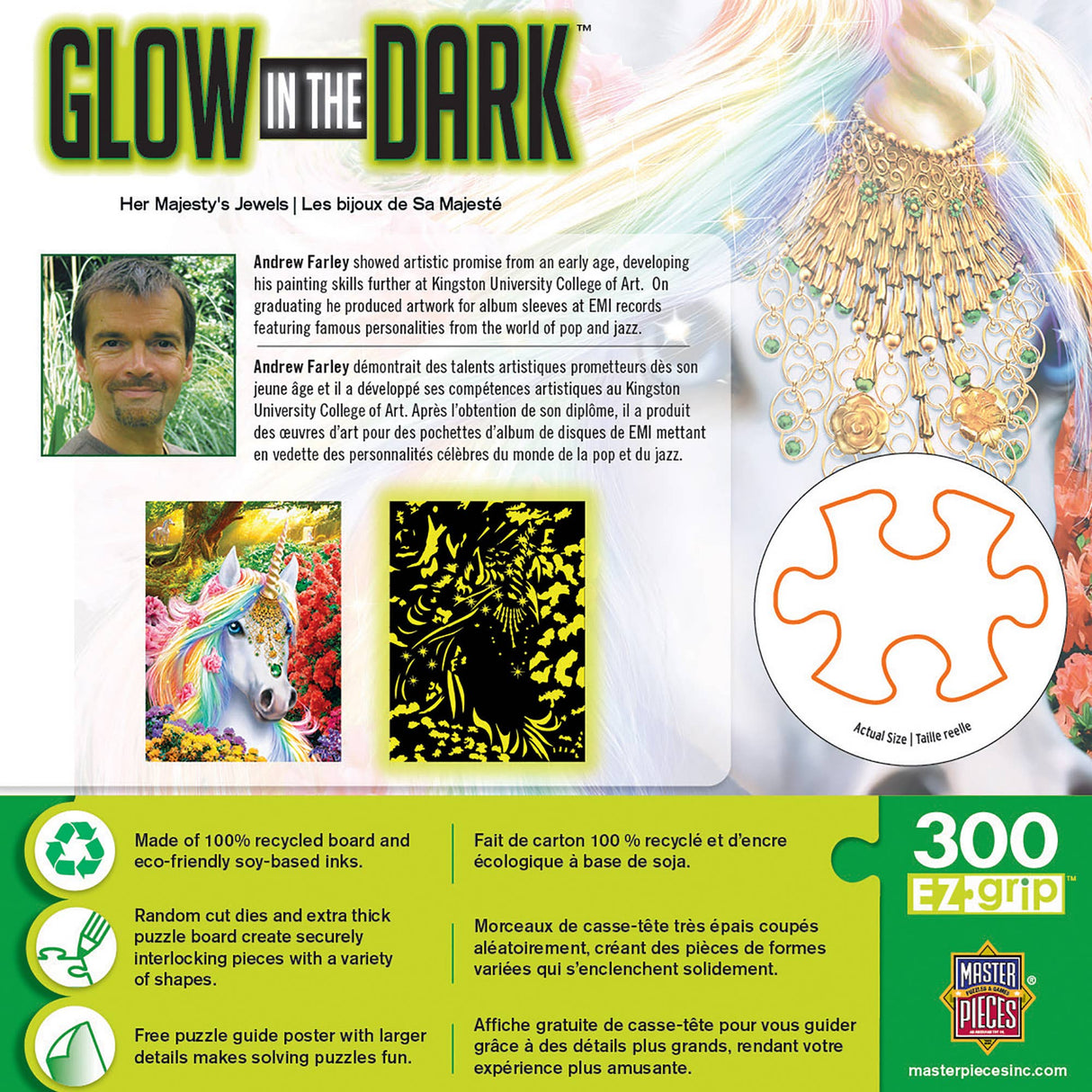 Glow in the Dark - Her Majesty's Jewels 300 Piece Puzzle by MasterPieces Puzzles - Masterpieces Puzzles - Jigsaw Puzzles - The Puzzle Center -