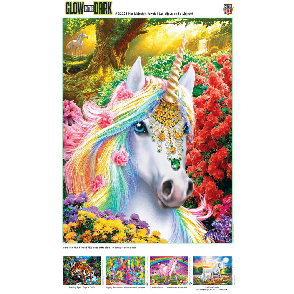 Glow in the Dark - Her Majesty's Jewels 300 Piece Puzzle by MasterPieces Puzzles - Masterpieces Puzzles - Jigsaw Puzzles - The Puzzle Center -