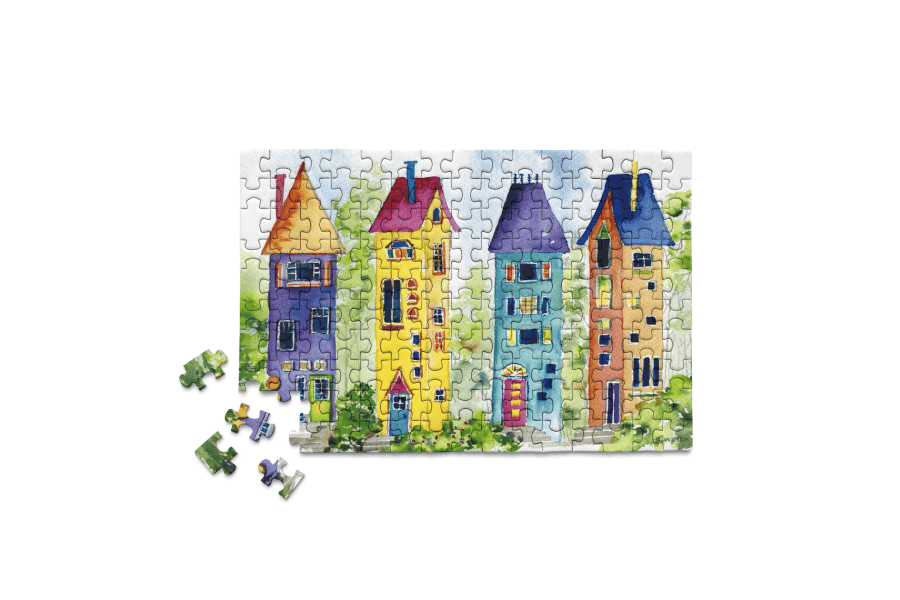 Gnome Homes Mini Jigsaw Puzzle | MicroPuzzles - Mini Jigsaw Puzzles - The Puzzle Center