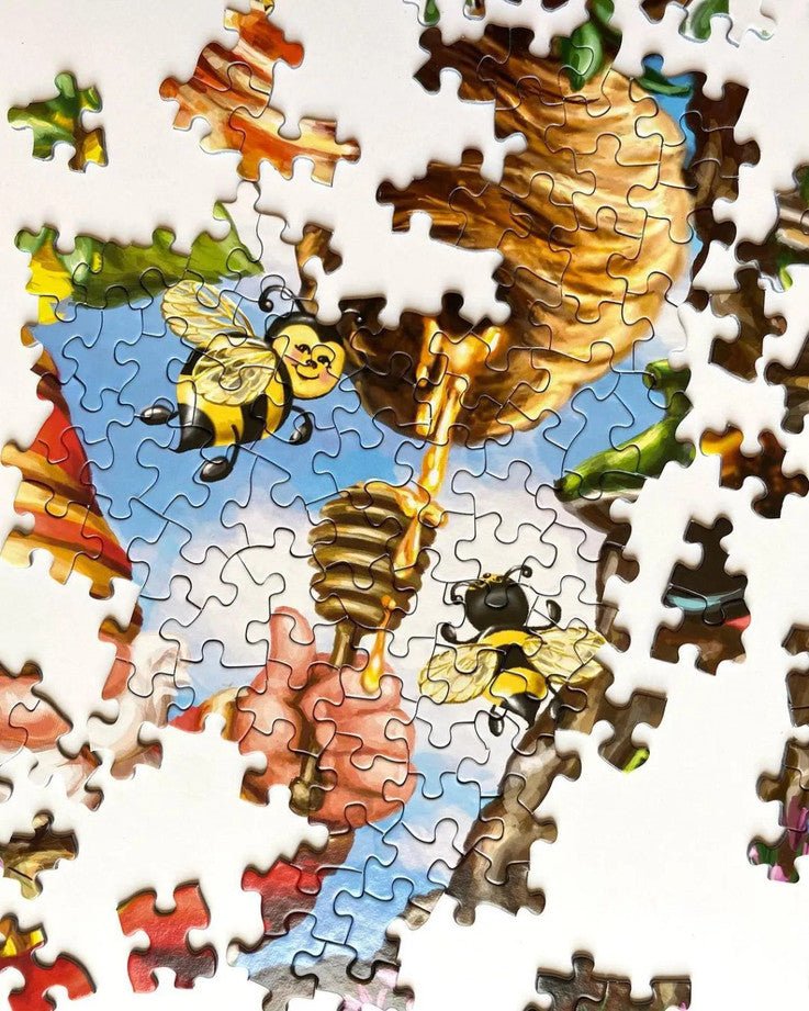 Gnome Worries Bee Happy 1000 Piece Jigsaw Puzzle by Springbok Puzzles - Springbok Puzzles - Jigsaw Puzzles - The Puzzle Center