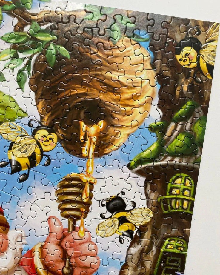 Gnome Worries Bee Happy 1000 Piece Jigsaw Puzzle by Springbok Puzzles - Springbok Puzzles - Jigsaw Puzzles - The Puzzle Center
