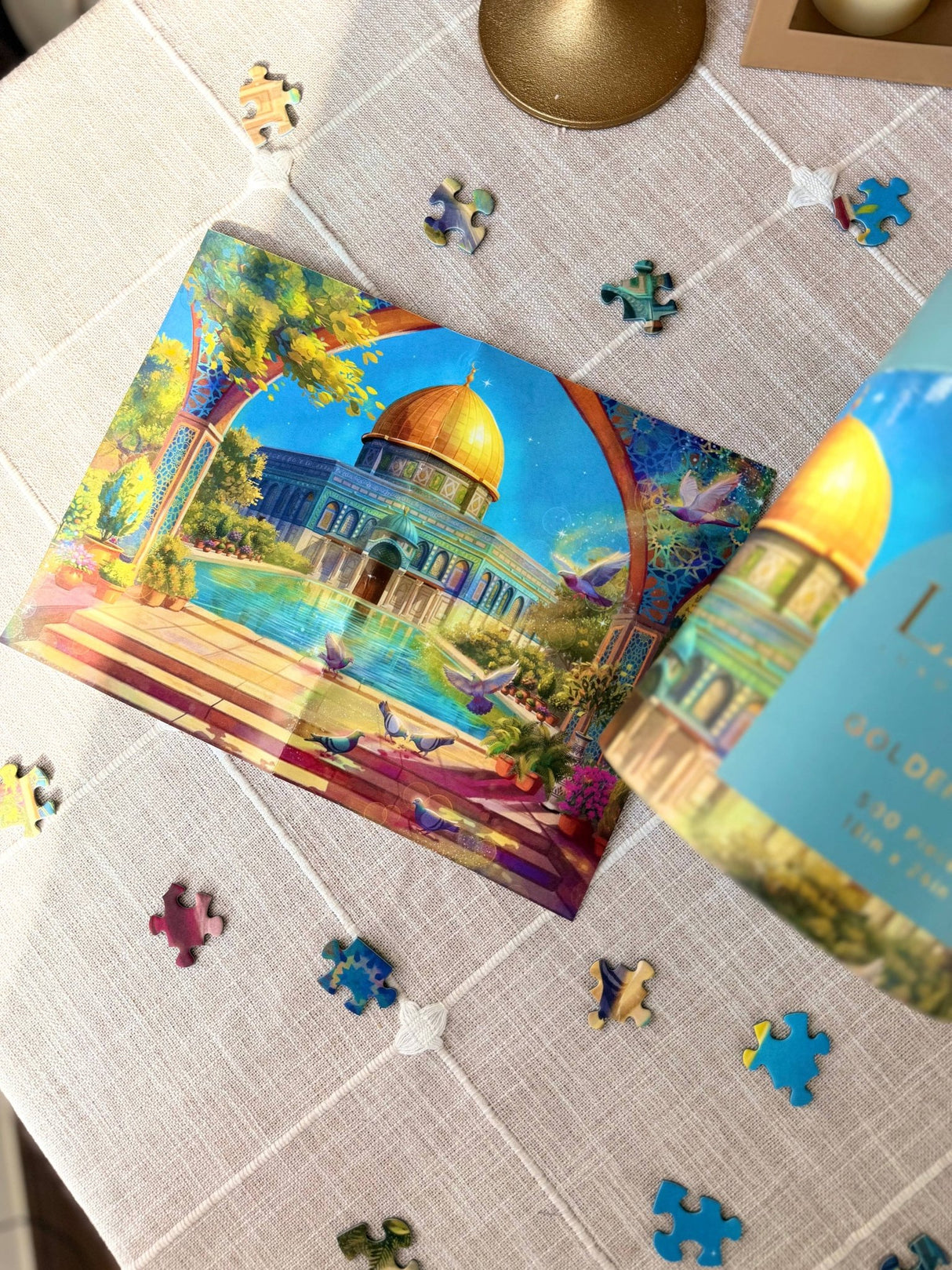 Golden Dome 500 Piece Jigsaw Puzzle | Laila Luxury Puzzles - Jigsaw Puzzles - The Puzzle Center