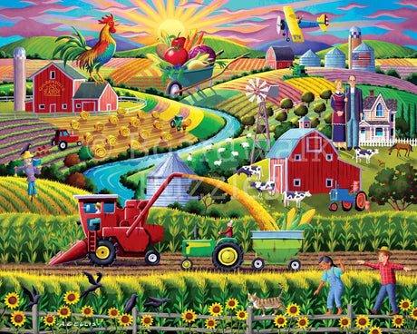 Golden Hills Farm 500 Piece Jigsaw Puzzle | Boardwalk Puzzles - Jigsaw Puzzles - The Puzzle Center