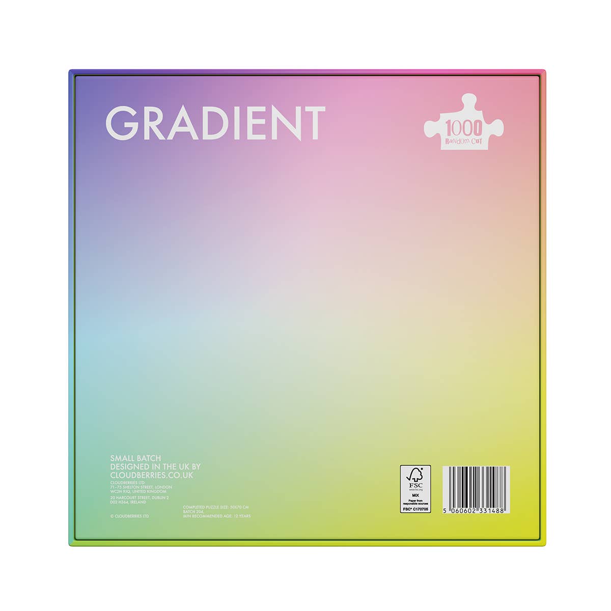 Gradient 1000 Pieces Jigsaw Puzzle | Cloudberries - Jigsaw Puzzles - The Puzzle Center