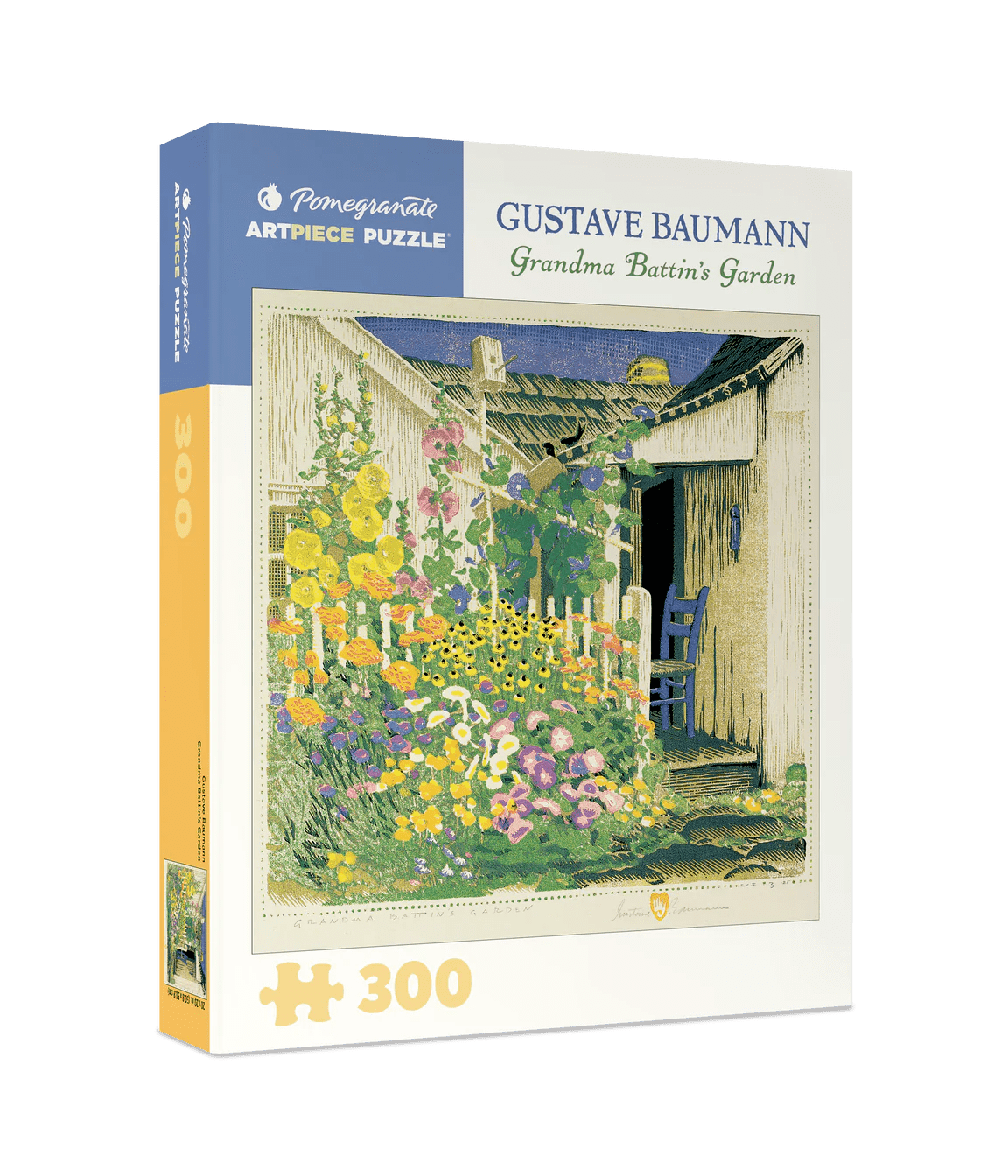 Grandma Battin's Garden 300 - Piece Jigsaw Puzzle by Pomegranate - Gustave Baumann Art - Pomegranate - Jigsaw Puzzles - The Puzzle Center -