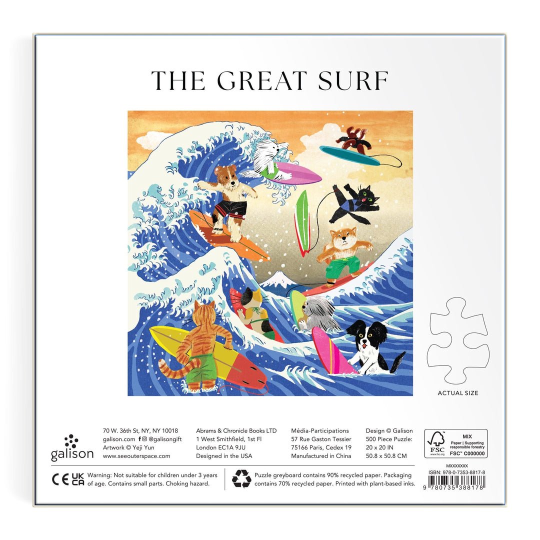 Great Surf 500 Piece Jigsaw Puzzle | Galison - Jigsaw Puzzles - The Puzzle Center