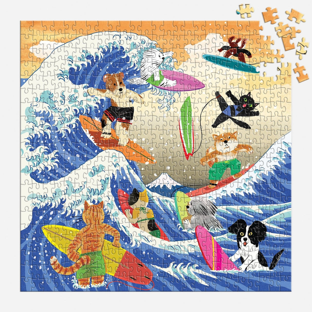 Great Surf 500 Piece Jigsaw Puzzle | Galison - Jigsaw Puzzles - The Puzzle Center