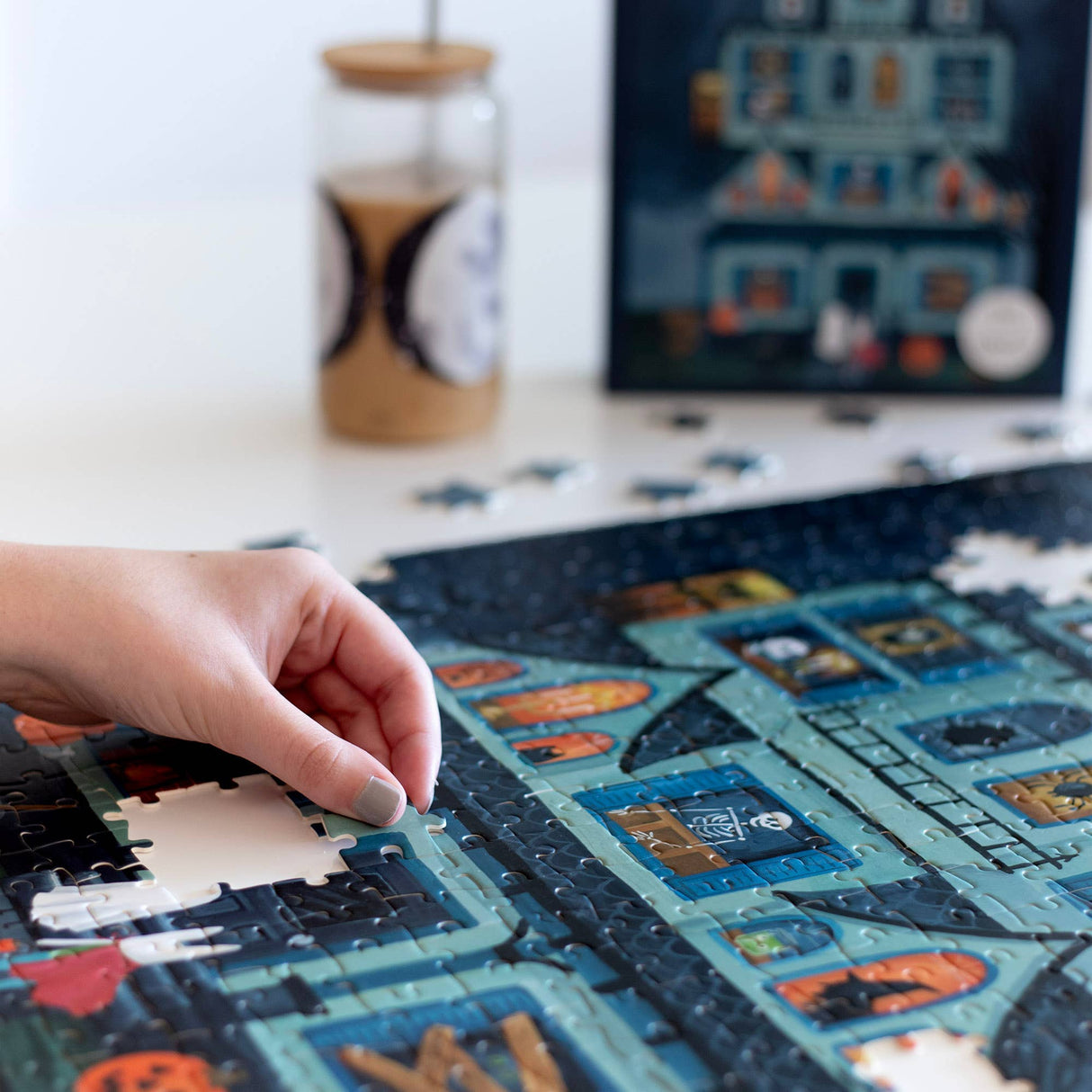 Halloween House - 500 Piece Jigsaw Puzzle by 1Canoe2 - 1canoe2 | One Canoe Two Paper Co. - Jigsaw Puzzles - The Puzzle Center -