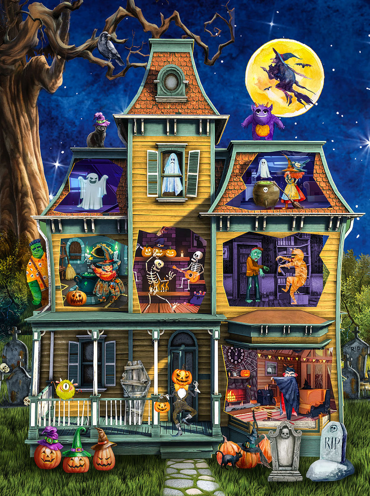Halloween Party 500 Piece Jigsaw Puzzle | SunsOut