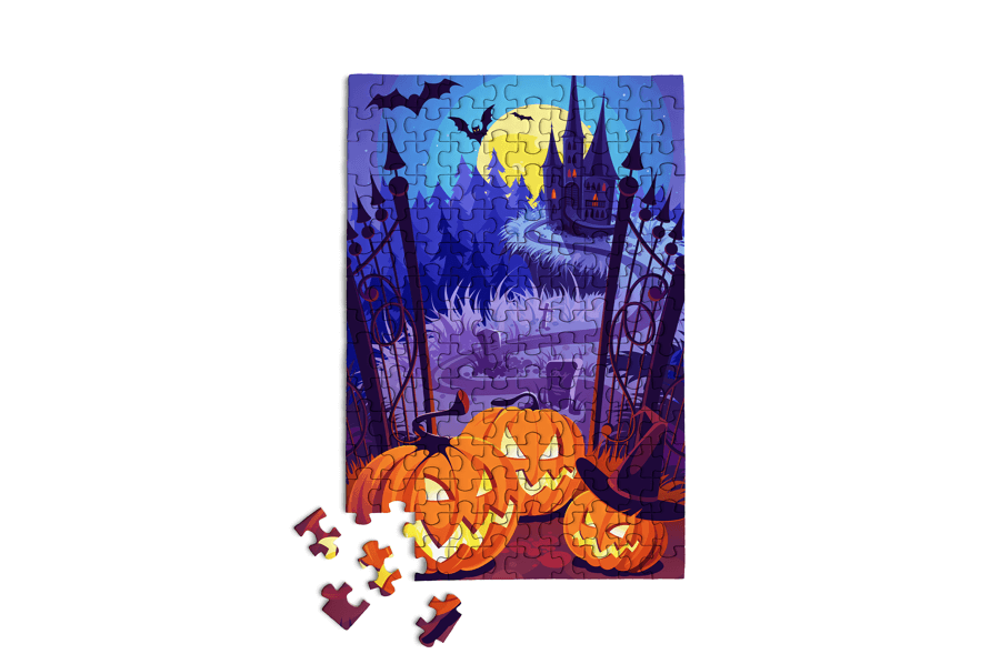 Halloween - Scare - bnb Mini Jigsaw Puzzle | MicroPuzzles - Mini Jigsaw Puzzles - The Puzzle Center