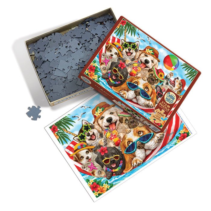 Hammock Party Easy Handling 275 Piece Jigsaw Puzzle | Cobble Hill - Jigsaw Puzzles - The Puzzle Center