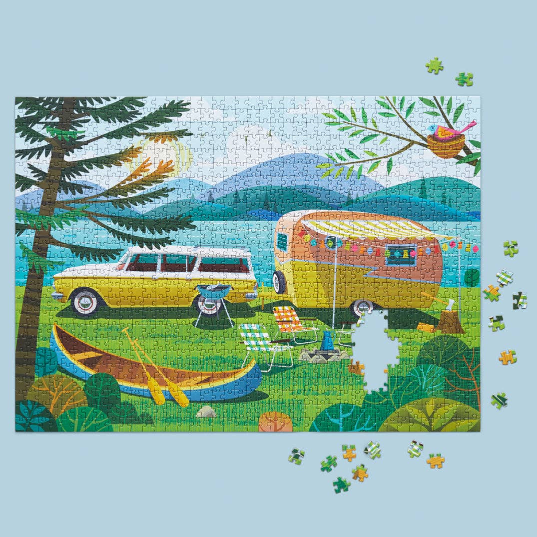 Happy Camper 1000 Piece Jigsaw Puzzle | WerkShoppe - Jigsaw Puzzles - The Puzzle Center