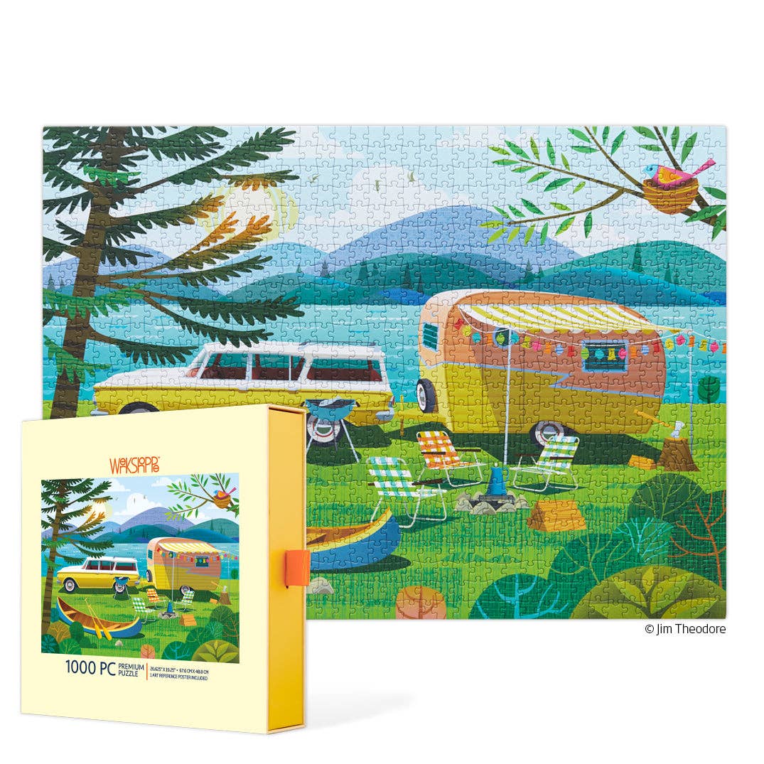 Happy Camper 1000 Piece Jigsaw Puzzle | WerkShoppe - Jigsaw Puzzles - The Puzzle Center