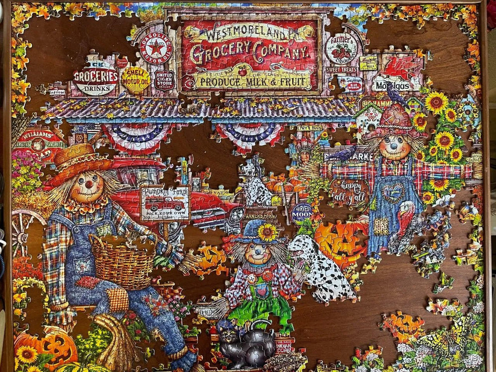Happy Fall Y'all 1000 Piece Jigsaw Puzzle | Springbok Puzzles - Springbok Puzzles - Jigsaw Puzzles - The Puzzle Center