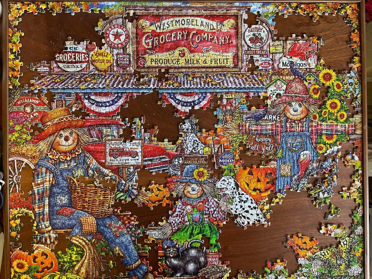 Happy Fall Y'all 1000 Piece Jigsaw Puzzle | Springbok Puzzles - Springbok Puzzles - Jigsaw Puzzles - The Puzzle Center