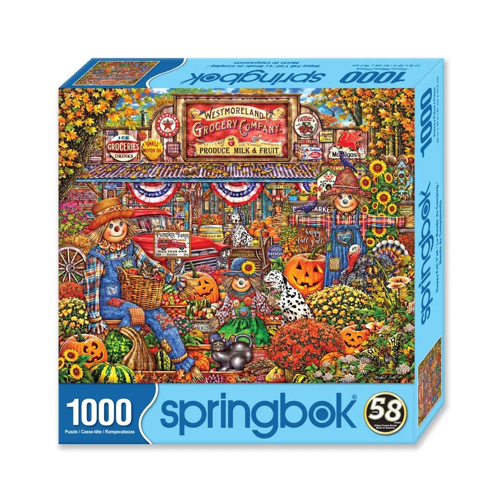 Happy Fall Y'all 1000 Piece Jigsaw Puzzle | Springbok Puzzles - Springbok Puzzles - Jigsaw Puzzles - The Puzzle Center
