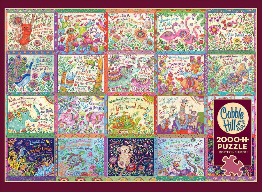 Happy Thoughts 2000 Piece Jigsaw Puzzle | Cobble Hill Puzzles - Jigsaw Puzzles - The Puzzle Center