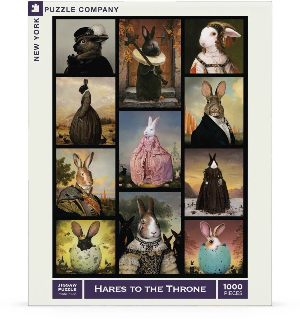Hares to the Throne 1000 Piece Jigsaw Puzzle | New York Puzzle Company - Jigsaw Puzzles - The Puzzle Center