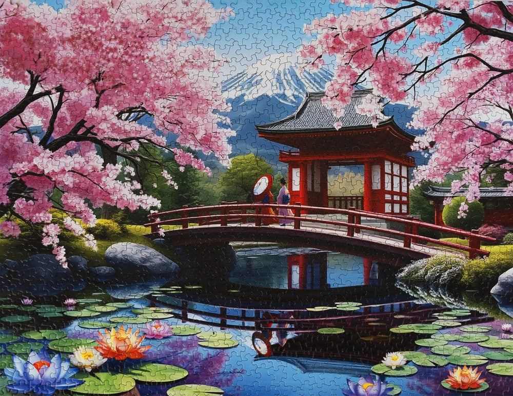 Haru in Japan 1000 Piece Jigsaw Puzzle | Springbok Puzzles - Springbok Puzzles - Jigsaw Puzzles - The Puzzle Center