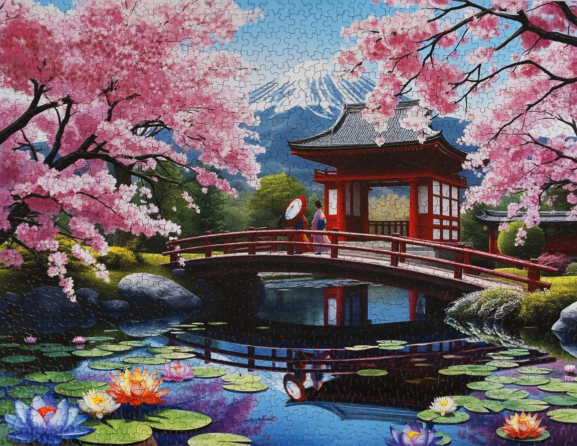 Haru in Japan 1000 Piece Jigsaw Puzzle | Springbok Puzzles - Springbok Puzzles - Jigsaw Puzzles - The Puzzle Center