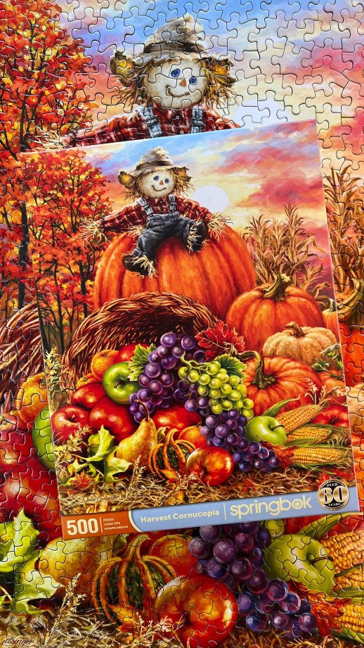 Harvest Cornucopia 500 Piece Jigsaw Puzzle by Springbok Puzzles - Springbok Puzzles - Jigsaw Puzzles - The Puzzle Center -