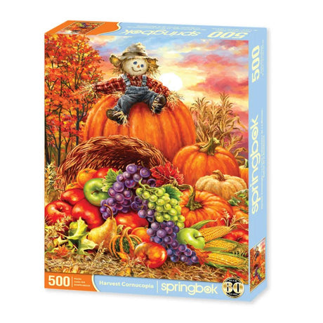 Harvest Cornucopia 500 Piece Jigsaw Puzzle by Springbok Puzzles - Springbok Puzzles - Jigsaw Puzzles - The Puzzle Center -