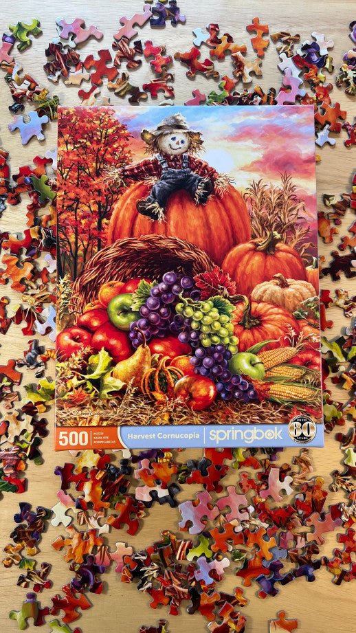 Harvest Cornucopia 500 Piece Jigsaw Puzzle by Springbok Puzzles - Springbok Puzzles - Jigsaw Puzzles - The Puzzle Center -