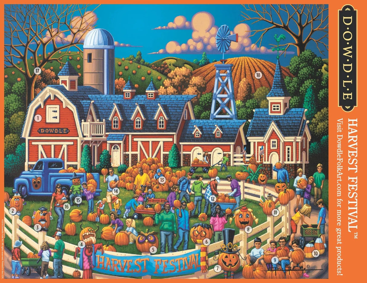 Harvest Festival 500 Piece Jigsaw Puzzle | Dowdle Puzzles - Jigsaw Puzzles - The Puzzle Center