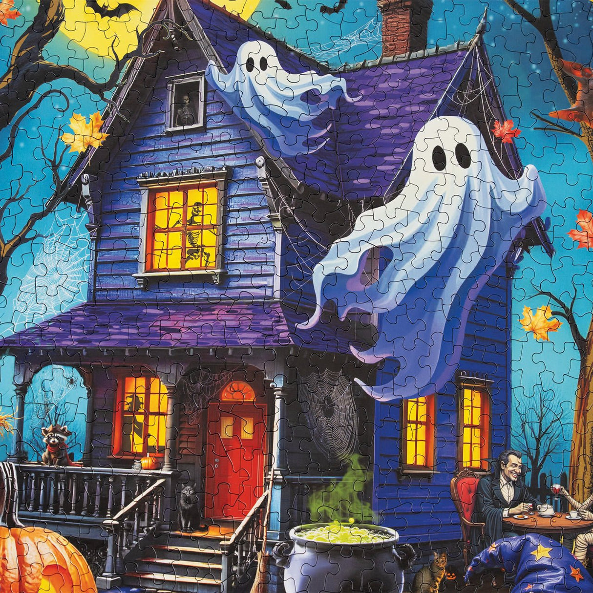 Haunted Halloween Party 1000 Piece Jigsaw Puzzle | Springbok Puzzles - Springbok Puzzles - Jigsaw Puzzles - The Puzzle Center