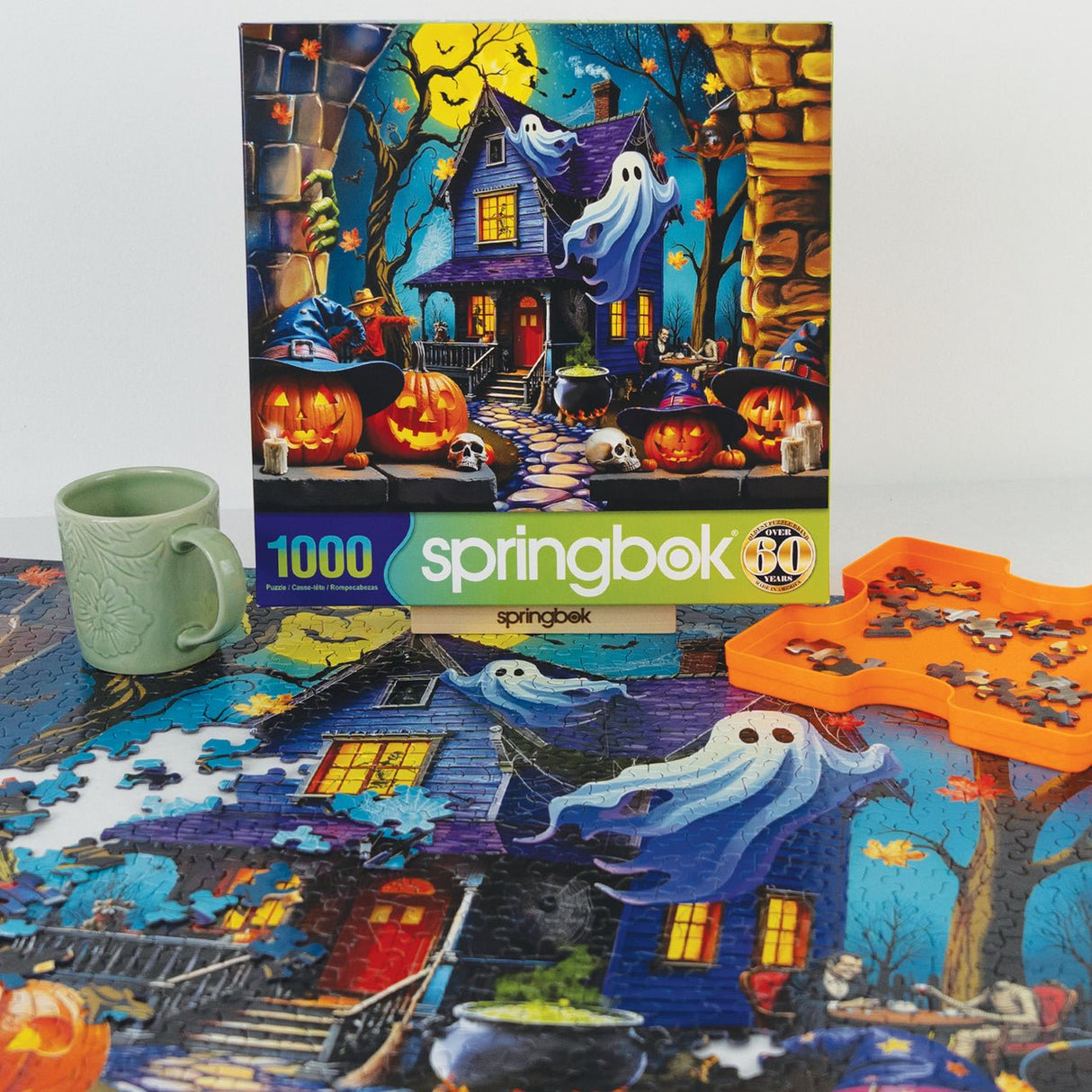 Haunted Halloween Party 1000 Piece Jigsaw Puzzle | Springbok Puzzles - Springbok Puzzles - Jigsaw Puzzles - The Puzzle Center