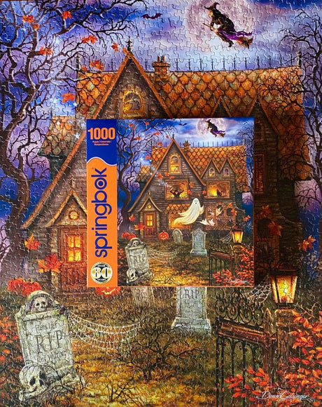 Haunted House 1000 Piece Jigsaw Puzzle by Springbok Puzzles - Springbok Puzzles - Jigsaw Puzzles - The Puzzle Center -