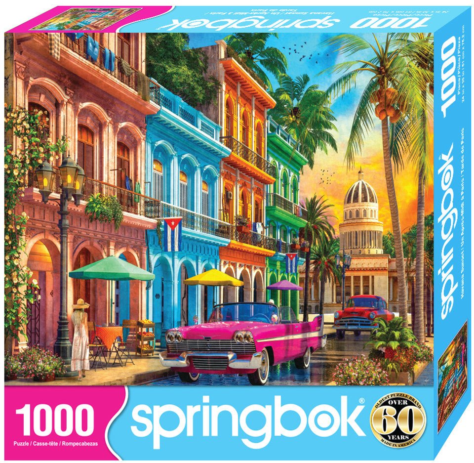 Havana Sunset 1000 Piece Jigsaw Puzzle by Springbok Puzzles - Springbok Puzzles - Jigsaw Puzzles - The Puzzle Center -
