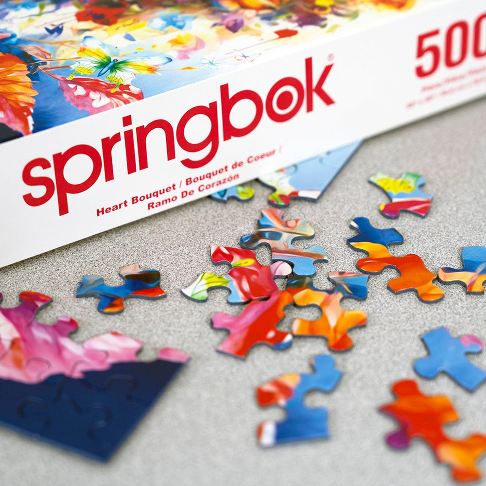 Heart Bouquet 500 Piece Jigsaw Puzzle by Springbok Puzzles - Springbok Puzzles - Jigsaw Puzzles - The Puzzle Center -