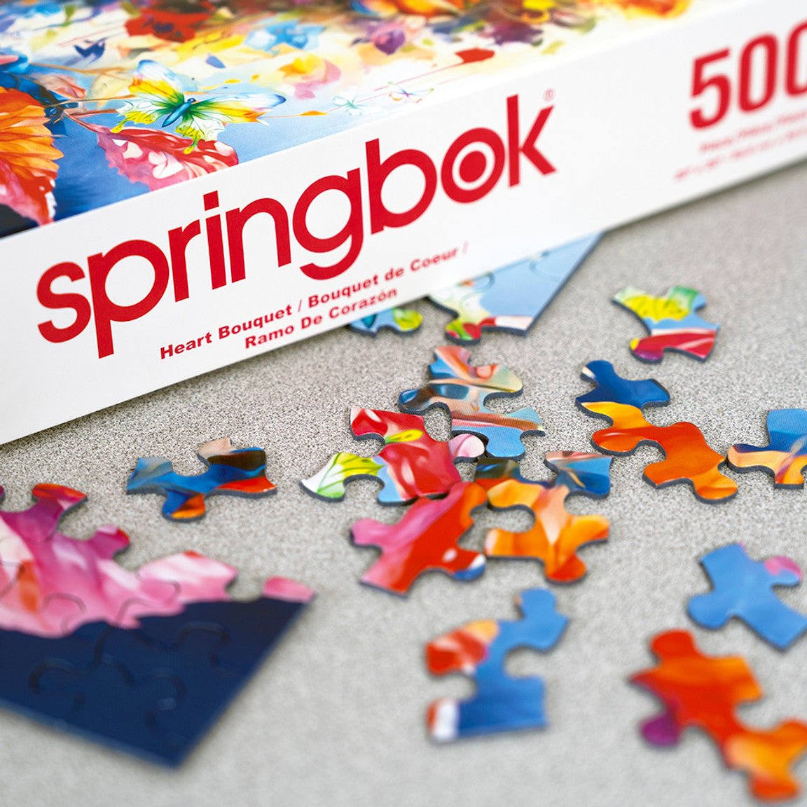 Heart Bouquet 500 Piece Jigsaw Puzzle by Springbok Puzzles - Springbok Puzzles - Jigsaw Puzzles - The Puzzle Center -