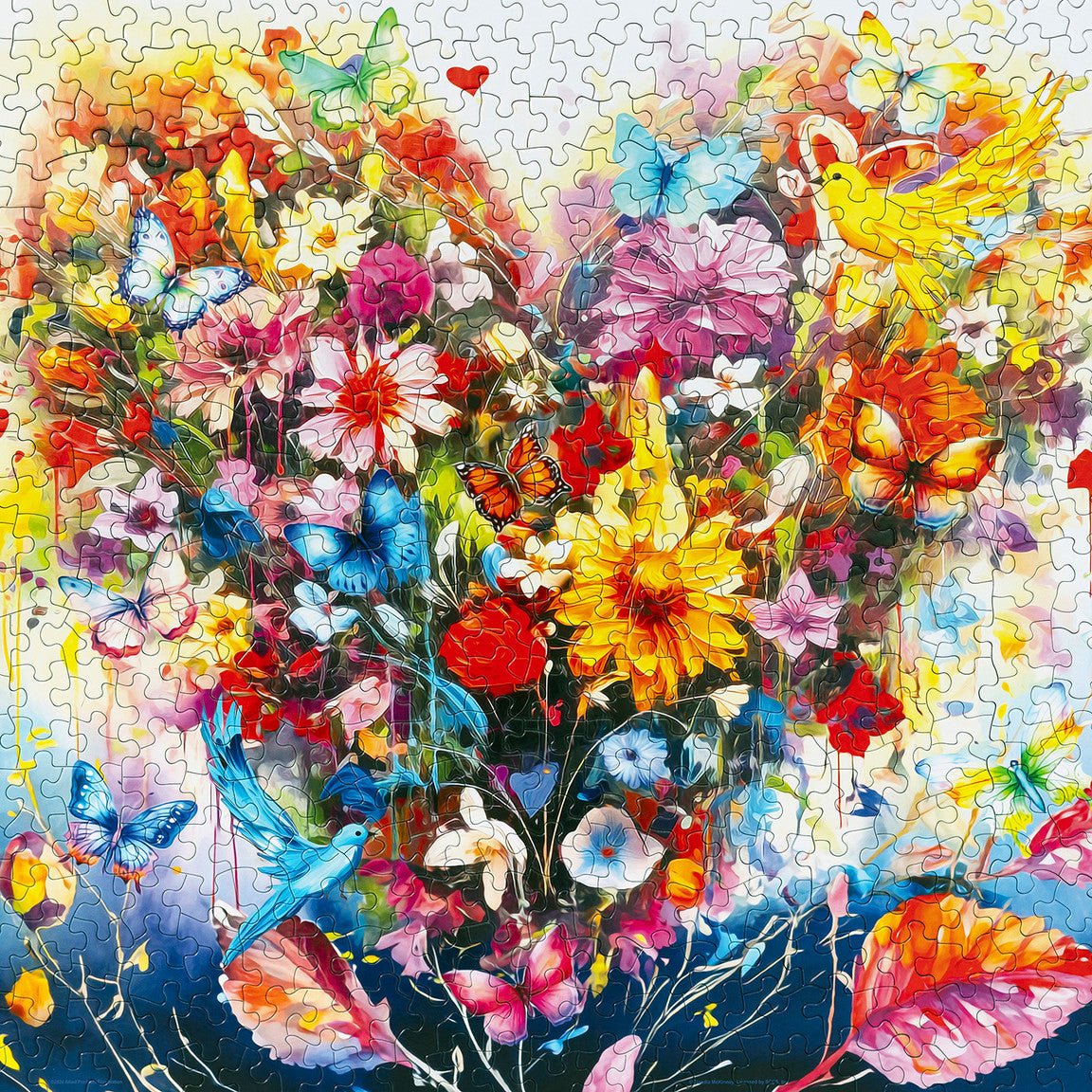 Heart Bouquet 500 Piece Jigsaw Puzzle by Springbok Puzzles - Springbok Puzzles - Jigsaw Puzzles - The Puzzle Center -