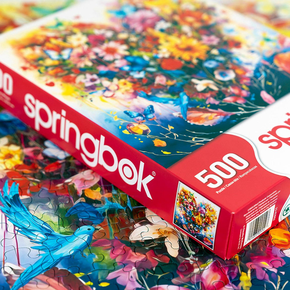 Heart Bouquet 500 Piece Jigsaw Puzzle by Springbok Puzzles - Springbok Puzzles - Jigsaw Puzzles - The Puzzle Center -