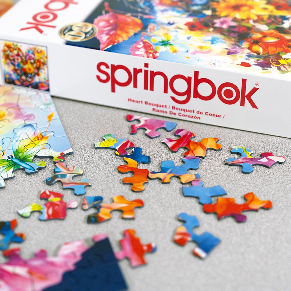 Heart Bouquet 500 Piece Jigsaw Puzzle by Springbok Puzzles - Springbok Puzzles - Jigsaw Puzzles - The Puzzle Center -