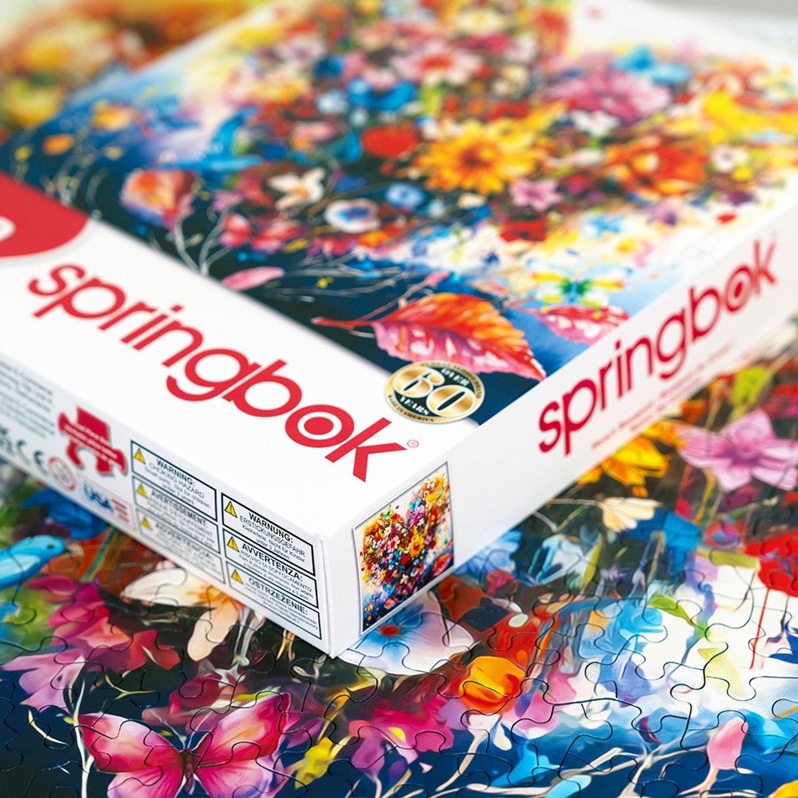 Heart Bouquet 500 Piece Jigsaw Puzzle by Springbok Puzzles - Springbok Puzzles - Jigsaw Puzzles - The Puzzle Center -