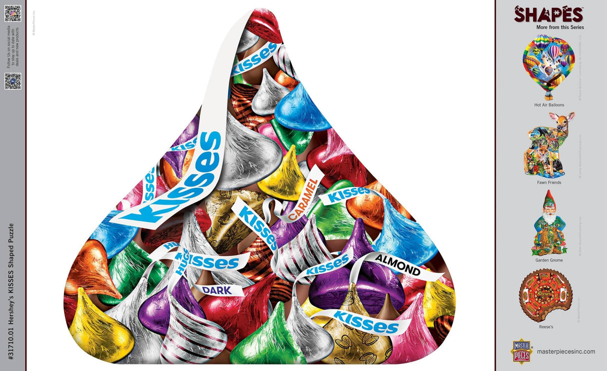 Hershey's Kisses 500 Piece Shaped Puzzle by MasterPieces Puzzles - Masterpieces Puzzles - Jigsaw Puzzles - The Puzzle Center -
