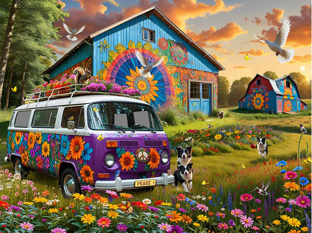 Hippie House 500 Piece Jigsaw Puzzle by SunsOut Puzzles - SunsOut - Jigsaw Puzzles - The Puzzle Center