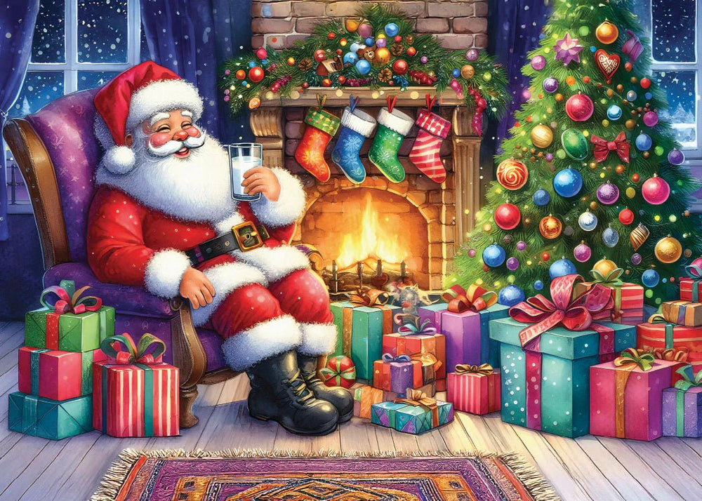 Ho - Ho - Holiday Cheer 1000 Piece Jigsaw Puzzle | Delfy Puzzles - Jigsaw Puzzles - The Puzzle Center
