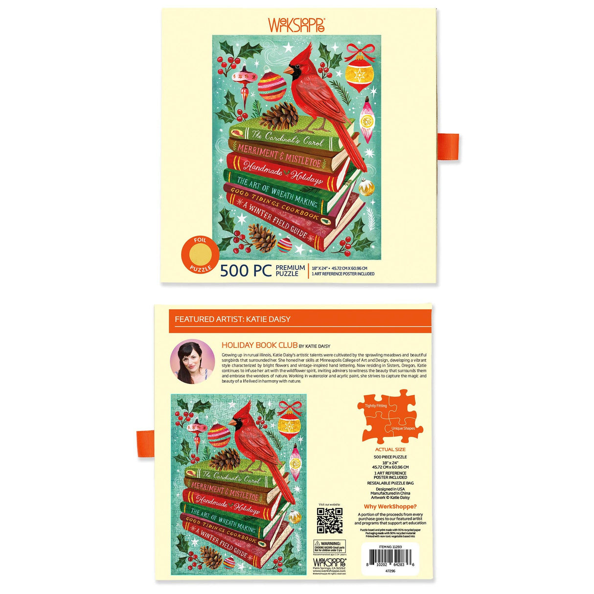 Holiday Bookclub 500 Piece Jigsaw Puzzle | WerkShoppe - Jigsaw Puzzle - The Puzzle Center